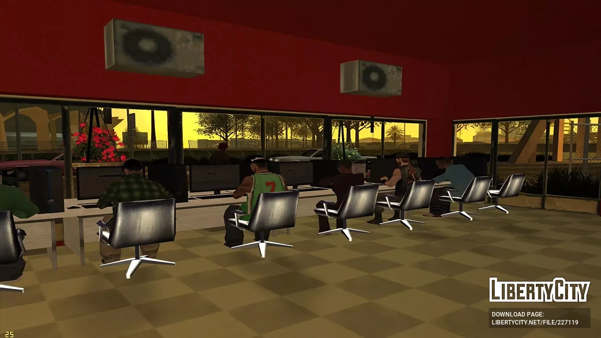 Lan House - Cyber Cafe in Ganton / GTA San Andreas