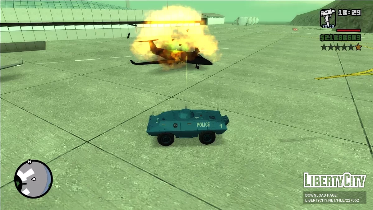 Van de S.W.A.T. com Arma (Versão Corrigida) / GTA San Andreas
