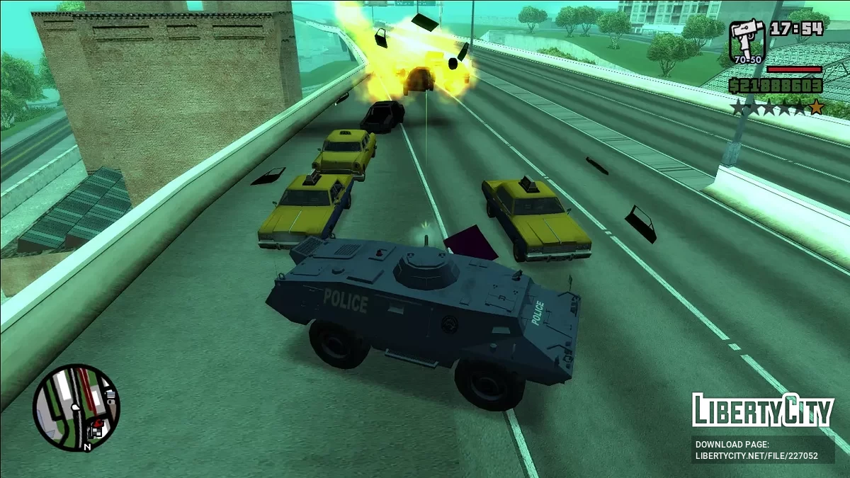 Van de S.W.A.T. com Arma (Versão Corrigida) / GTA San Andreas