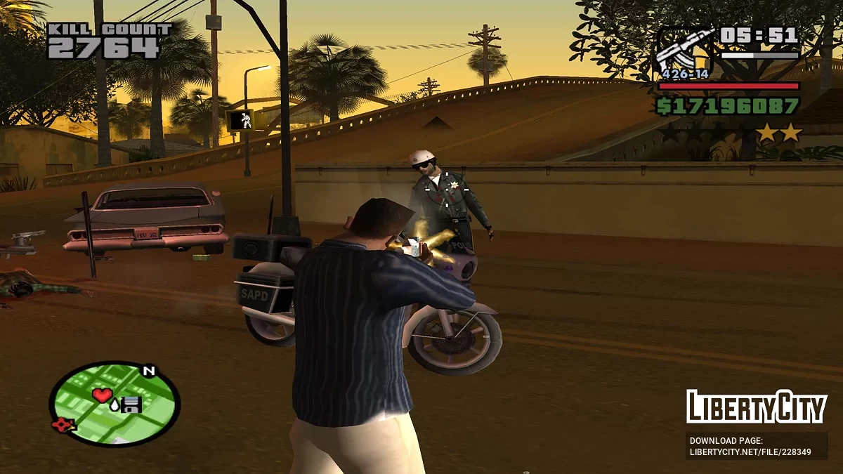 Contador de muertes en pantalla / GTA San Andreas