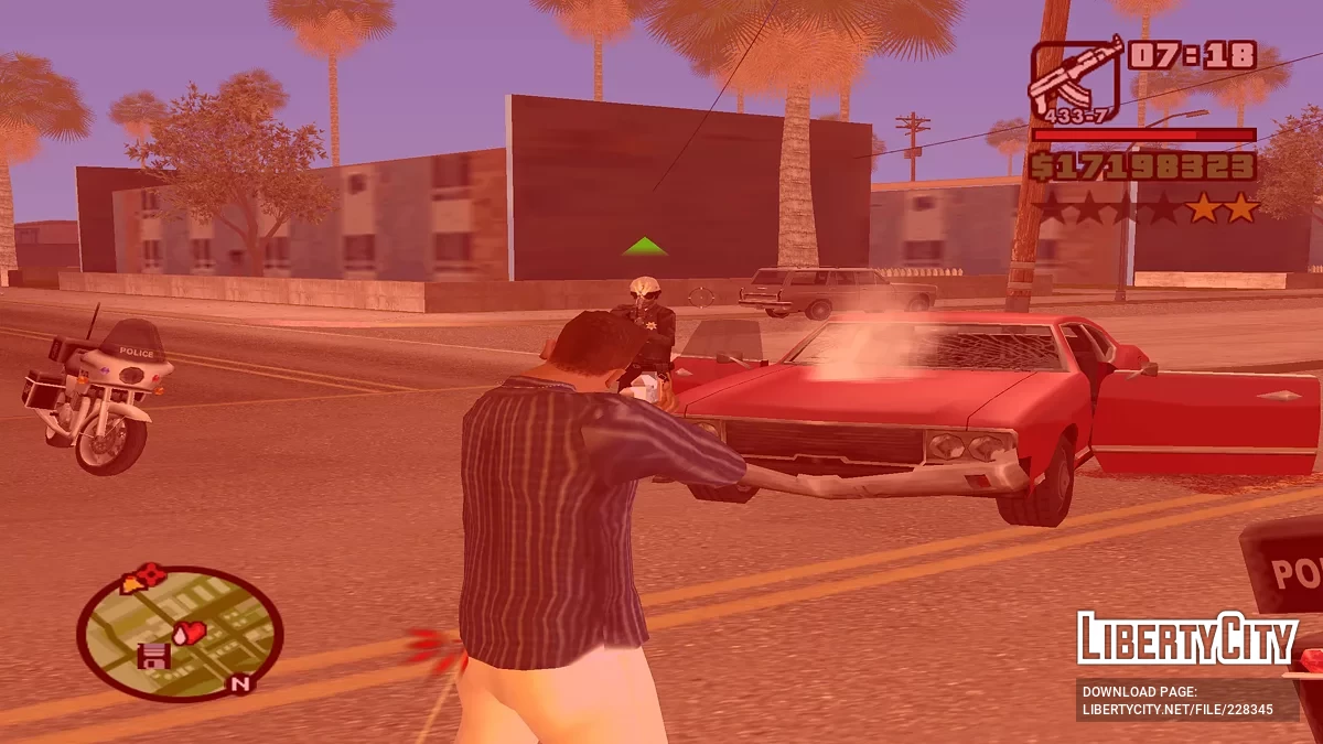 Effets de dégâts à l'écran / GTA San Andreas