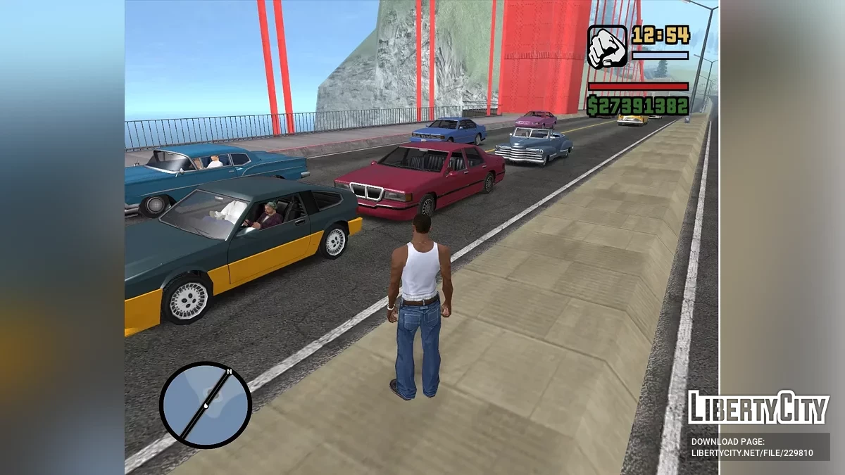 Cores aleatórias para carros na estrada / GTA San Andreas