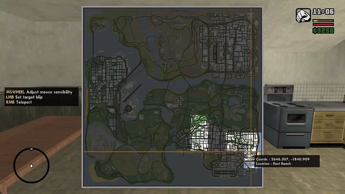 Penanda Peta Cepat / GTA San Andreas