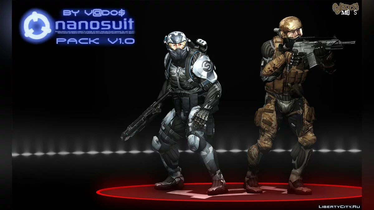Crysis Nanosuit - сборник скинов / جي تي إيه سان أندرياس