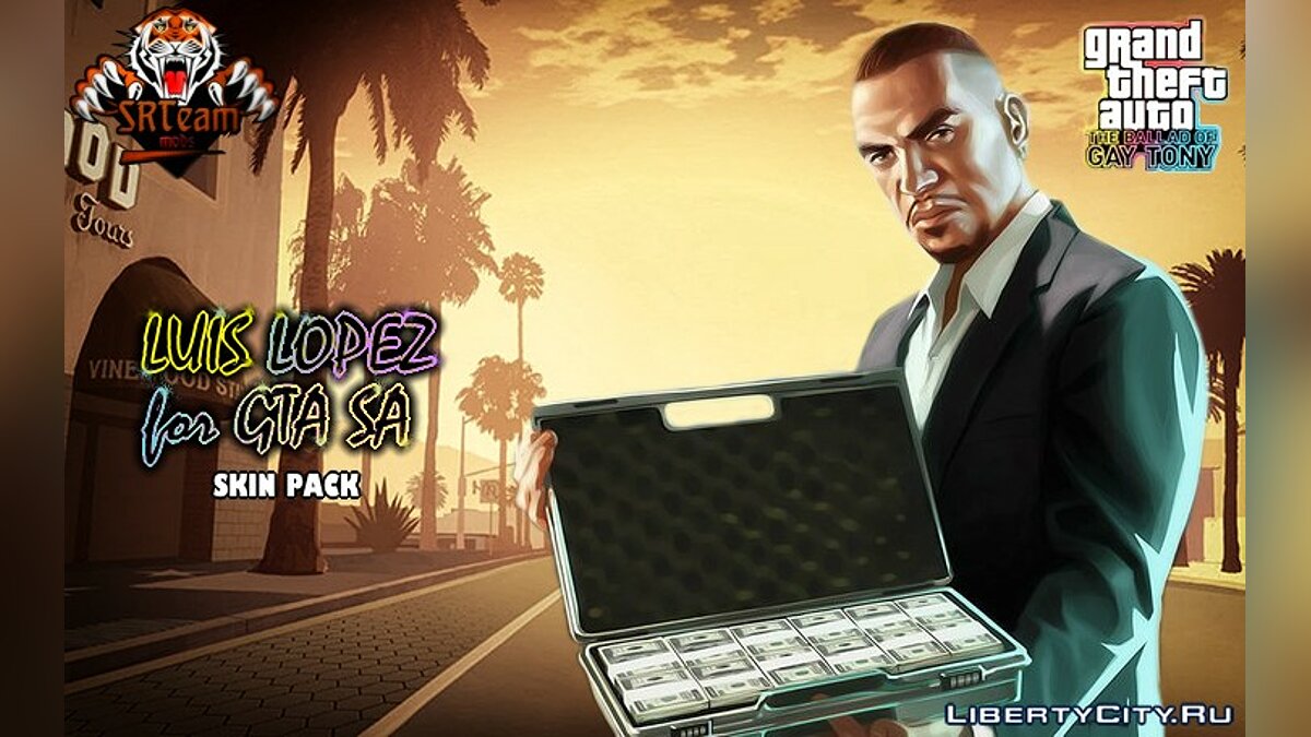 Скачать Luis Lopez [Skin Pack] Для GTA San Andreas