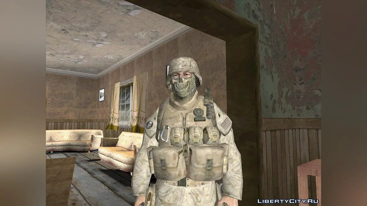 CoD MW2 Ghost Model Hack Pack / GTA San Andreas