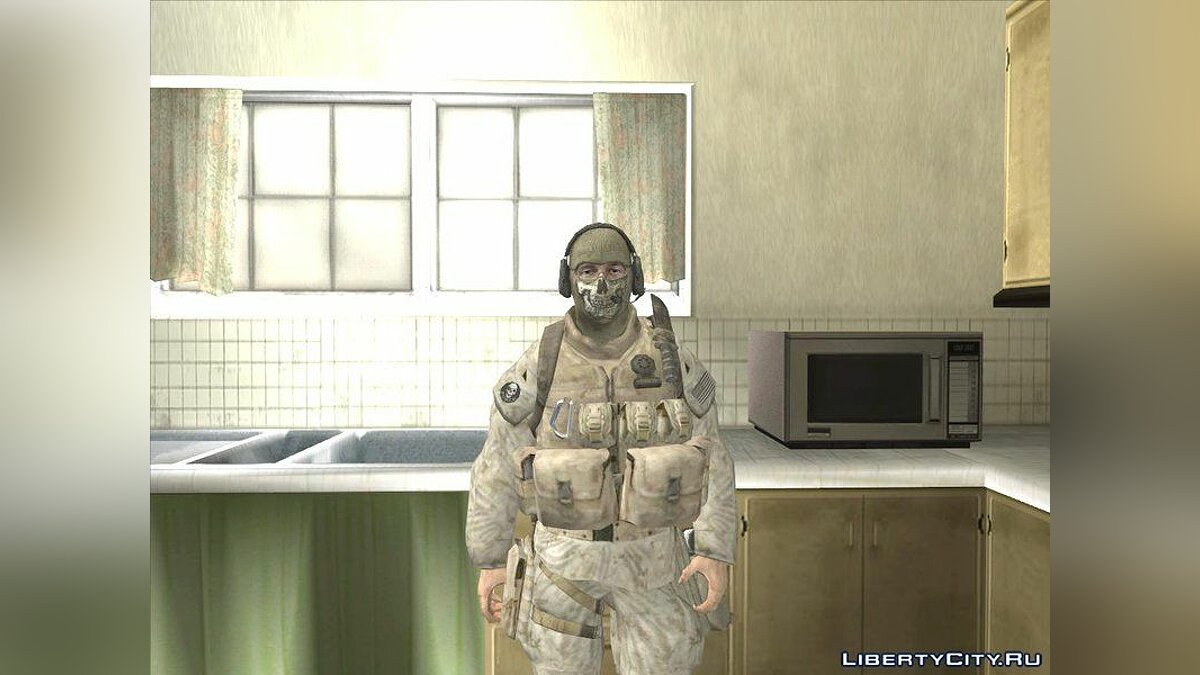 Download CoD MW2 Ghost Model v5 for GTA San Andreas