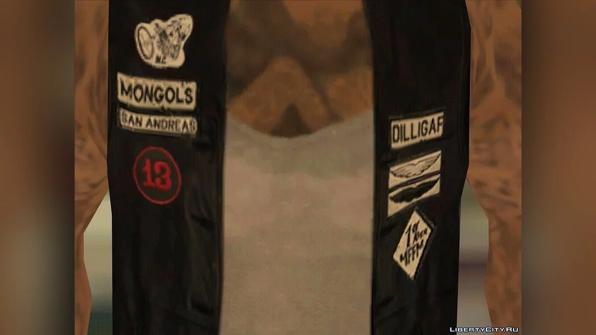 Paquete de motociclistas Mongols MC / GTA San Andreas