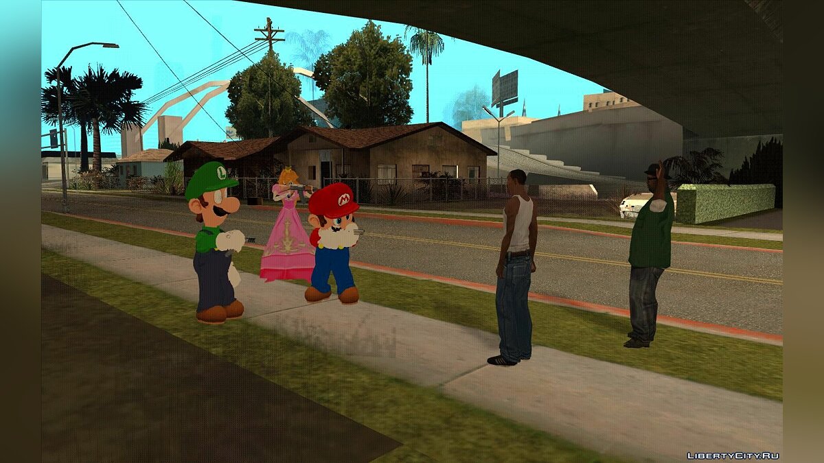 Download Super Mario Skin Pack For GTA San Andreas