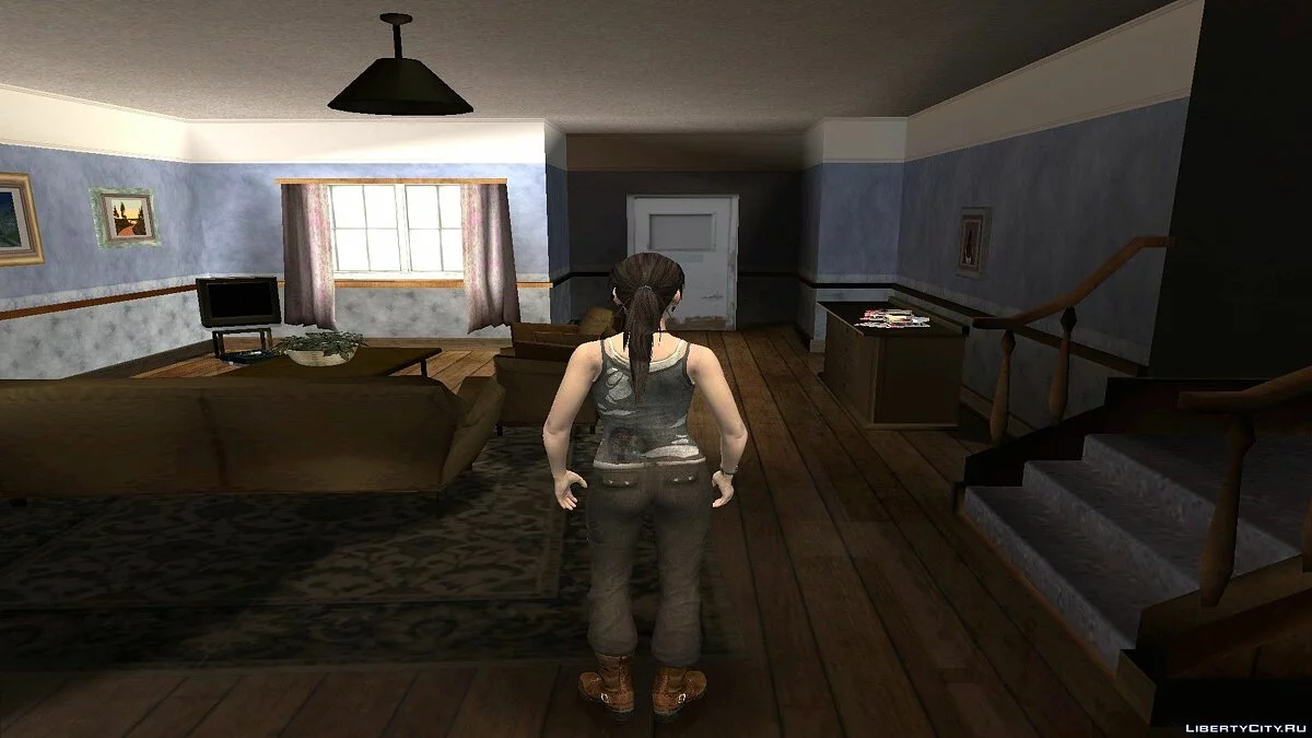Лара Крофт из Tomb Raider 2013 / GTA San Andreas