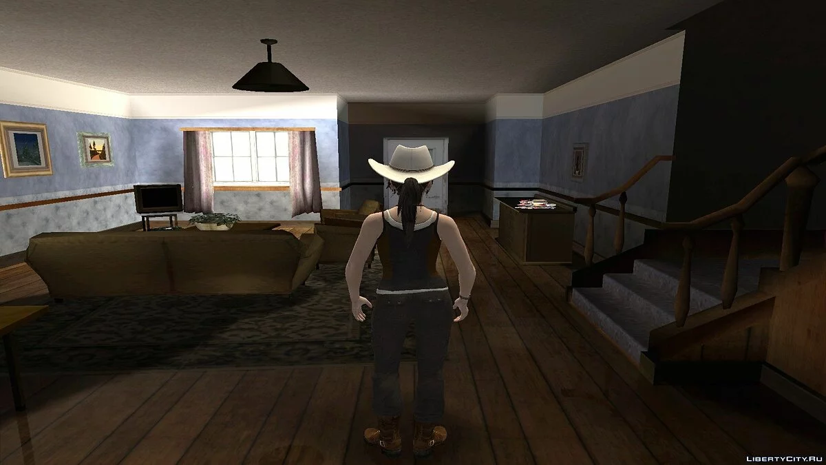 Лара Крофт из Tomb Raider 2013 / GTA San Andreas