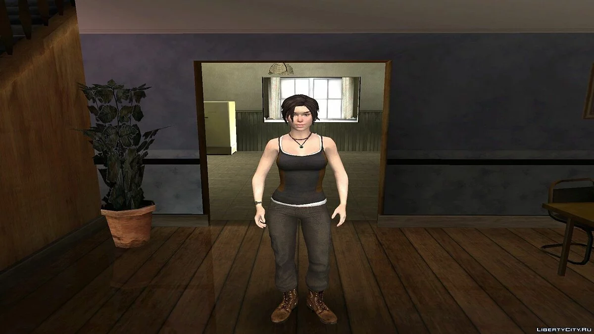 Лара Крофт из Tomb Raider 2013 / GTA San Andreas