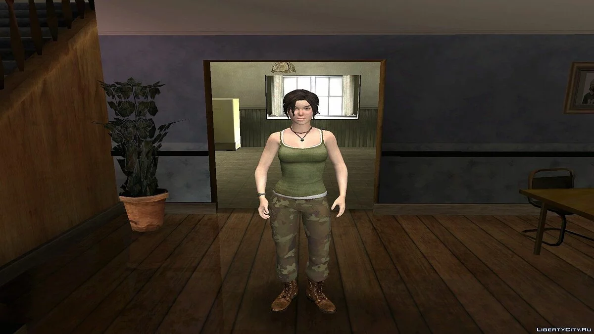 Лара Крофт из Tomb Raider 2013 / GTA San Andreas