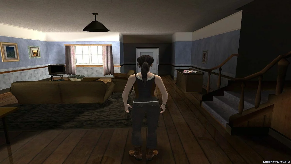 Лара Крофт из Tomb Raider 2013 / GTA San Andreas