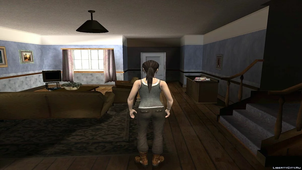 Лара Крофт из Tomb Raider 2013 / GTA San Andreas