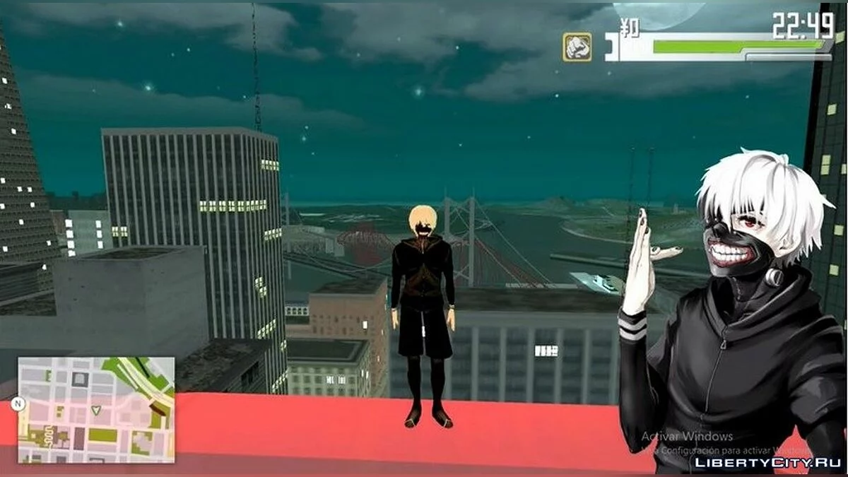 Kaneki Pack from the anime "Tokyo Ghoul" / GTA San Andreas