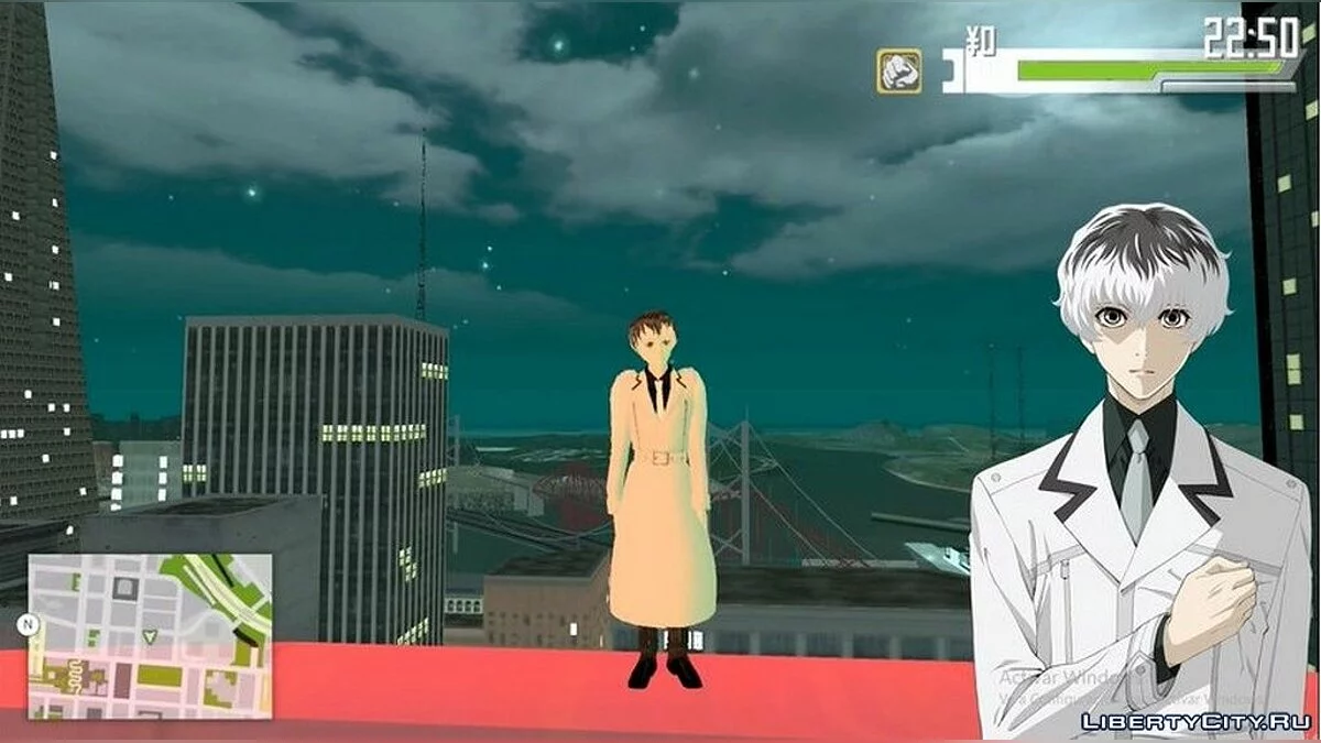 Kaneki Pack from the anime "Tokyo Ghoul" / GTA San Andreas