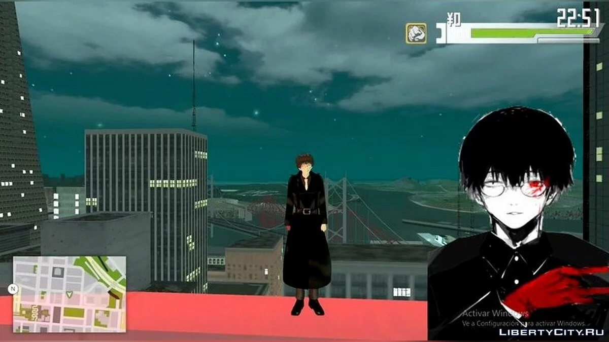 Kaneki Pack from the anime "Tokyo Ghoul" / GTA San Andreas