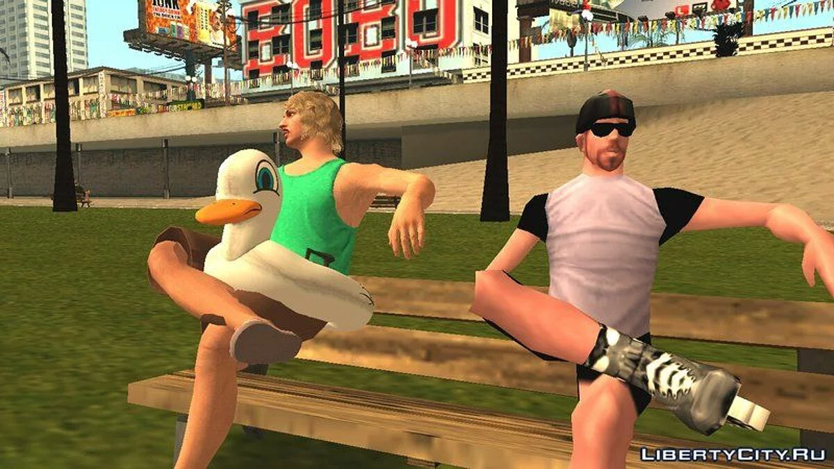 Пляжний наряд з надувною качкою з GTA Online / GTA San Andreas