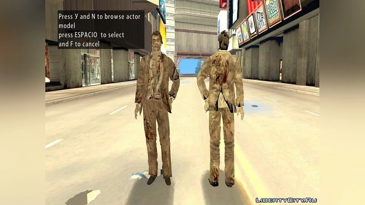 Zombie Collection from Resident Evil Zero / GTA San Andreas