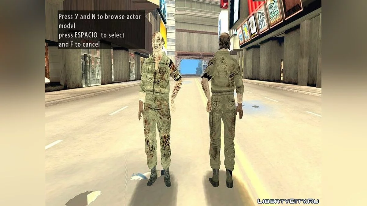Zombie Collection from Resident Evil Zero / GTA San Andreas