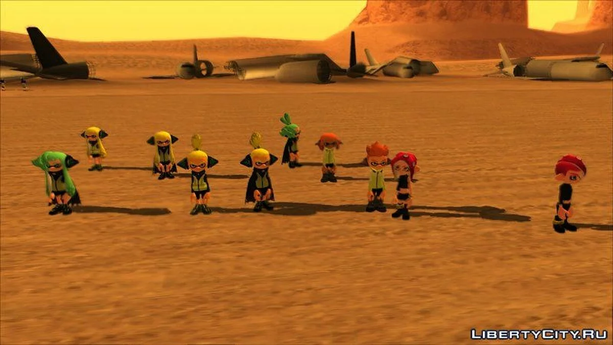 Splatoon Skin Collection / GTA San Andreas