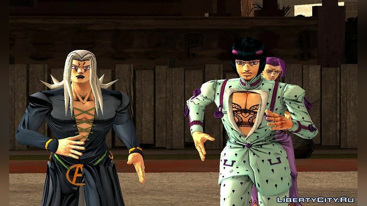 Jojo's bizarre adventure character models are a cheat code for