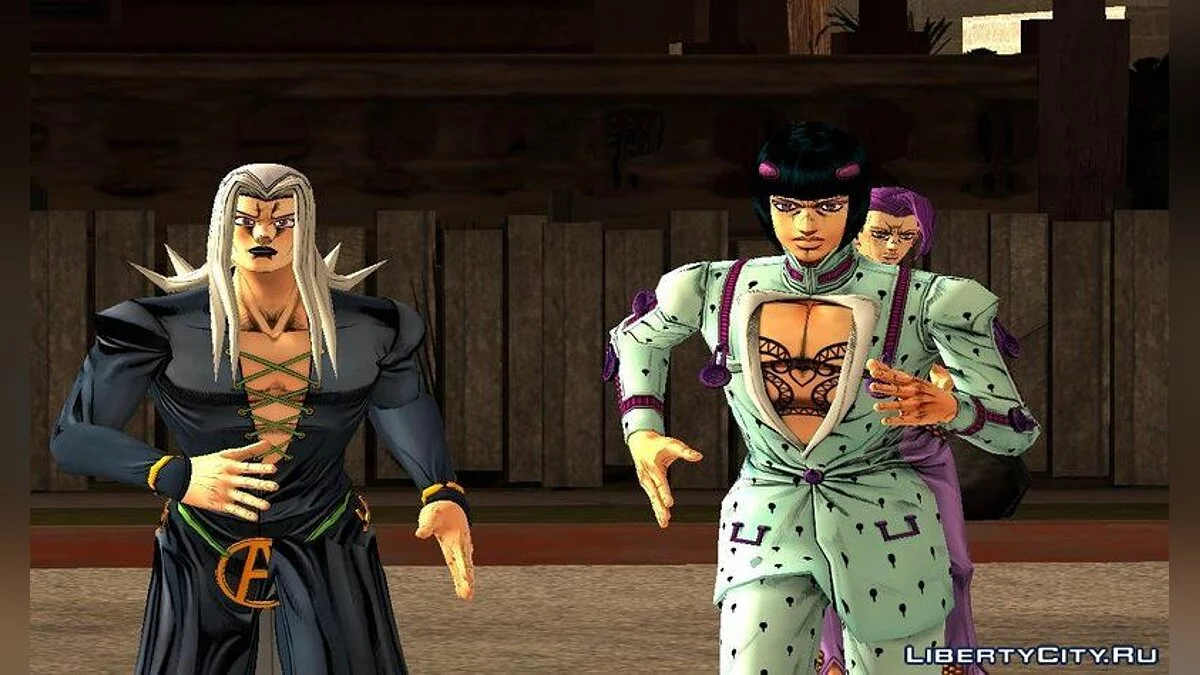 Character Pack from JoJo's Bizarre Adventure: Golden Wind / GTA San Andreas