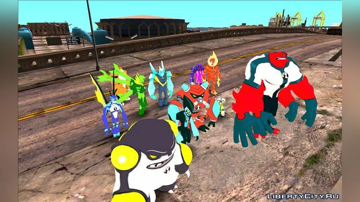 30 Characters from BEN10 REBOOT Cartoon / GTA San Andreas