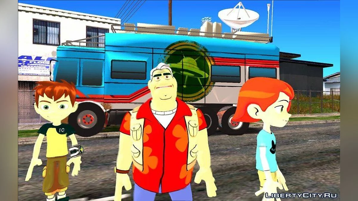 30 Characters from BEN10 REBOOT Cartoon / GTA San Andreas