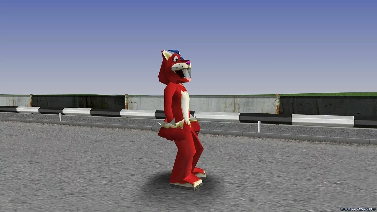 People in Saber-Toothed Tiger Costumes from Zoo Tycoon 2 / GTA San Andreas