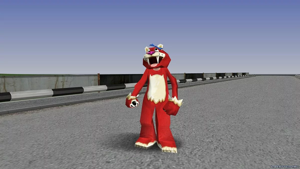People in Saber-Toothed Tiger Costumes from Zoo Tycoon 2 / GTA San Andreas