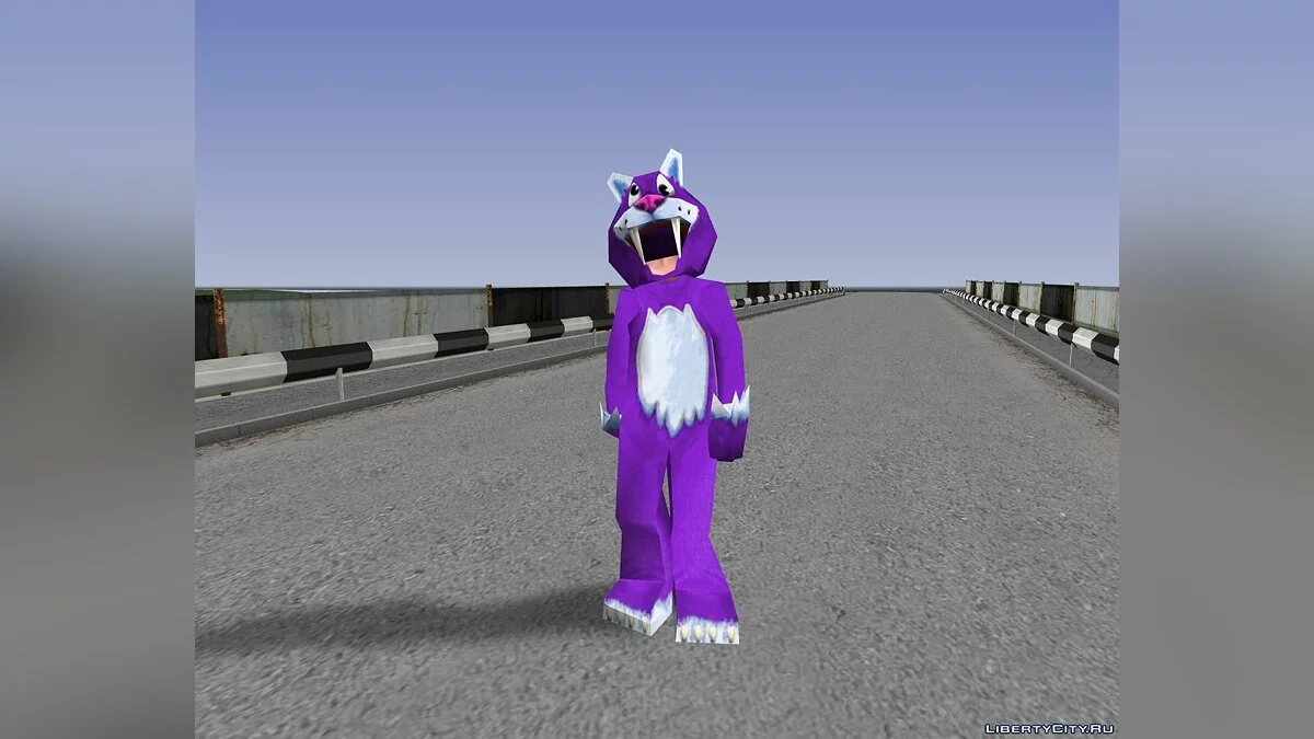 People in Saber-Toothed Tiger Costumes from Zoo Tycoon 2 / GTA San Andreas