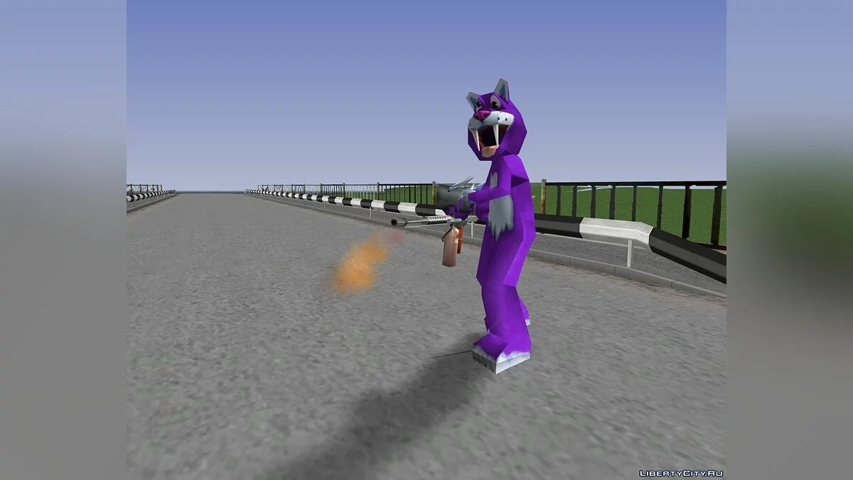 People in Saber-Toothed Tiger Costumes from Zoo Tycoon 2 / GTA San Andreas