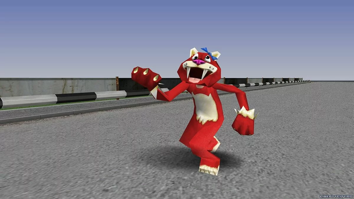 People in Saber-Toothed Tiger Costumes from Zoo Tycoon 2 / GTA San Andreas