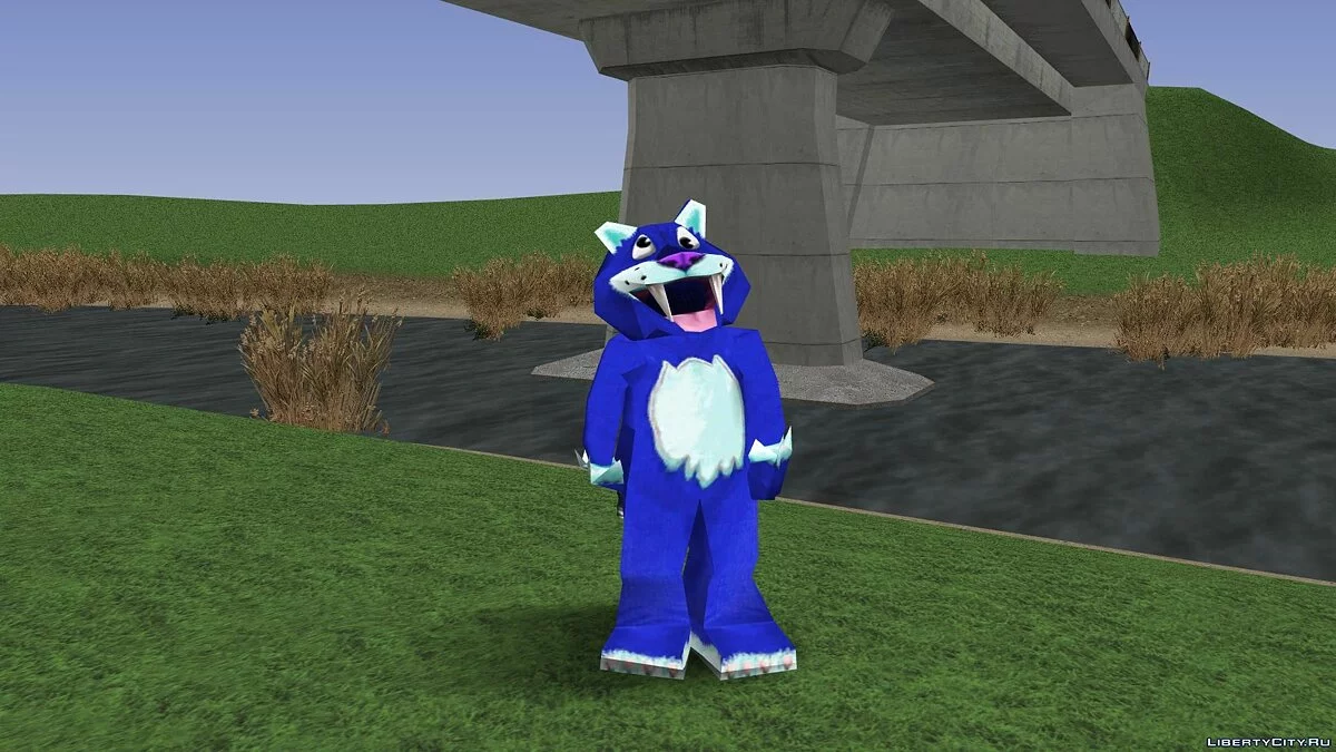 People in Saber-Toothed Tiger Costumes from Zoo Tycoon 2 / GTA San Andreas