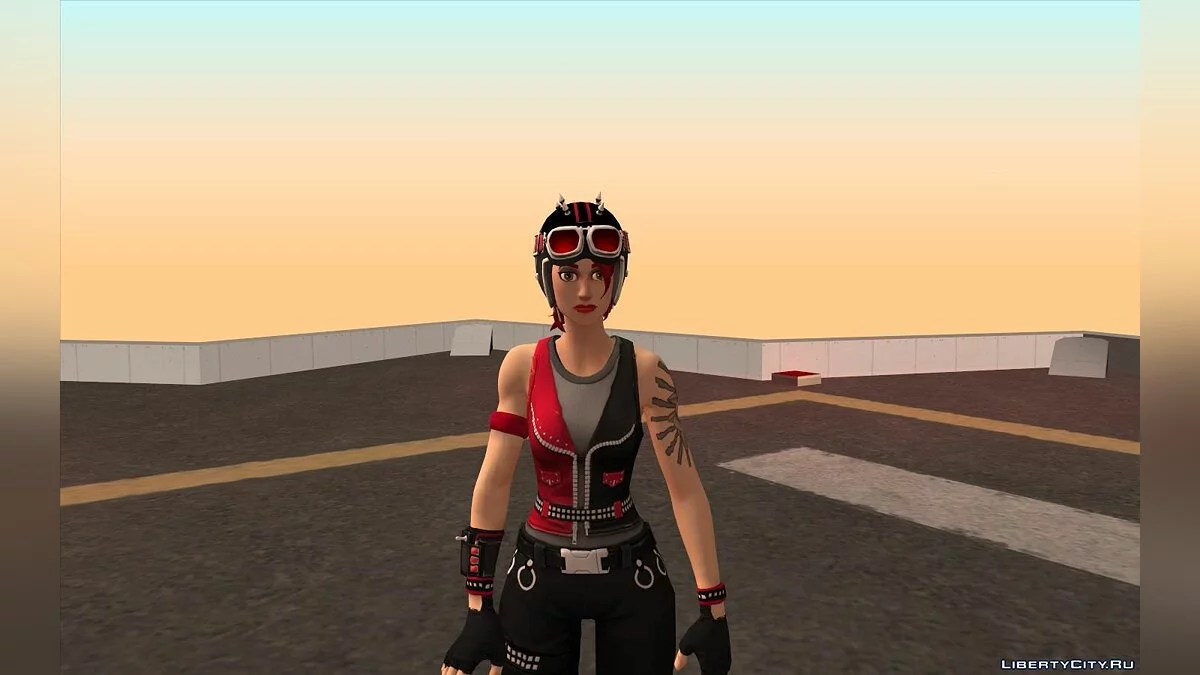 Biker-Skins aus dem Spiel Fortnite / GTA San Andreas