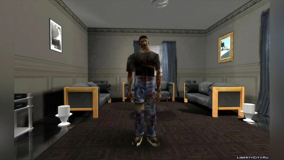 Coleção de zumbis dos jogos Resident Evil 1, 2 e 3 / GTA San Andreas