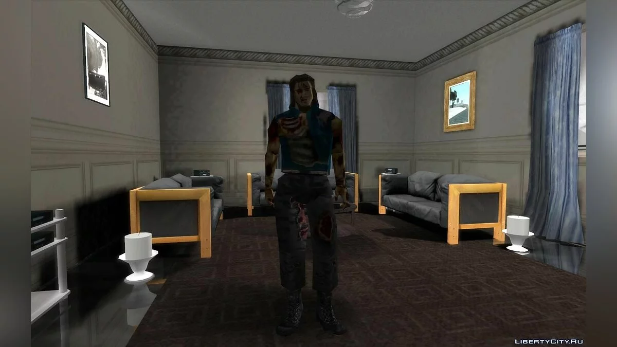 Coleção de zumbis dos jogos Resident Evil 1, 2 e 3 / GTA San Andreas
