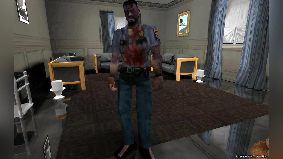 Coleção de zumbis dos jogos Resident Evil 1, 2 e 3 / GTA San Andreas