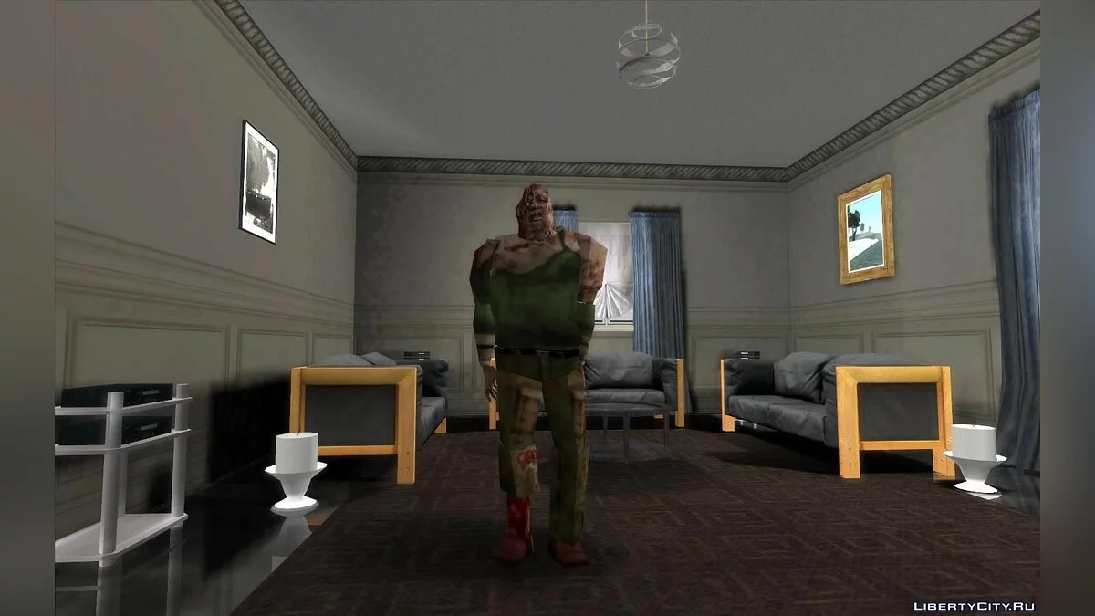 Coleção de zumbis dos jogos Resident Evil 1, 2 e 3 / GTA San Andreas