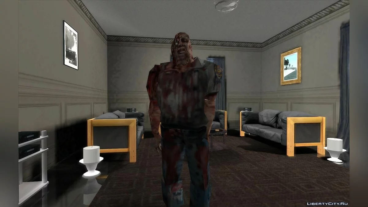 Coleção de zumbis dos jogos Resident Evil 1, 2 e 3 / GTA San Andreas