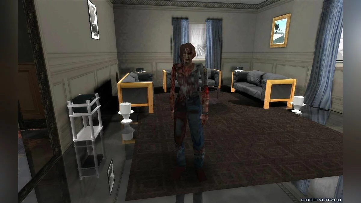 Coleção de zumbis dos jogos Resident Evil 1, 2 e 3 / GTA San Andreas