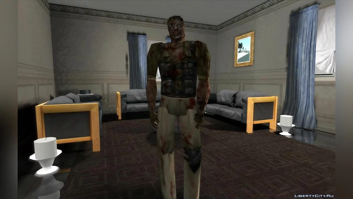 Coleção de zumbis dos jogos Resident Evil 1, 2 e 3 / GTA San Andreas
