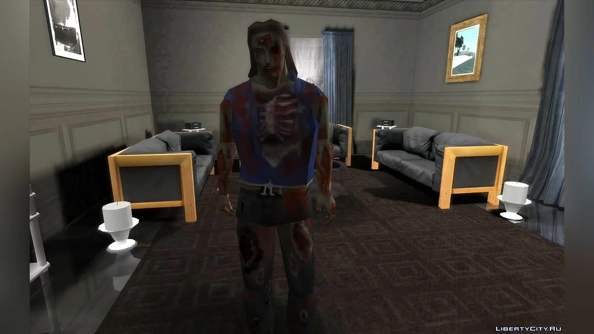 Coleção de zumbis dos jogos Resident Evil 1, 2 e 3 / GTA San Andreas