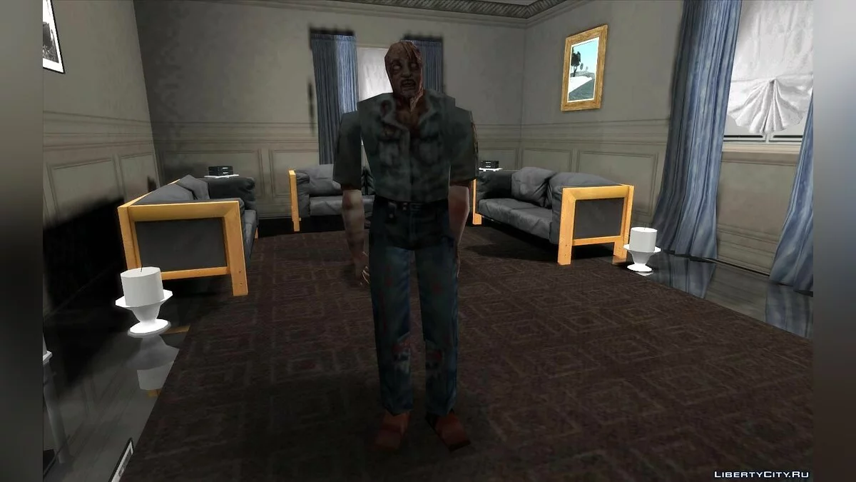 Coleção de zumbis dos jogos Resident Evil 1, 2 e 3 / GTA San Andreas
