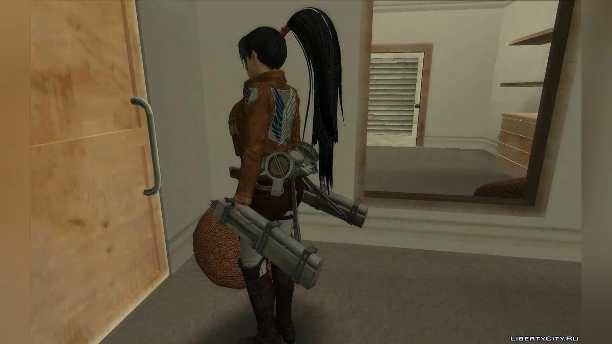 Momiji in Costume from Attack on Titan / GTA San Andreas