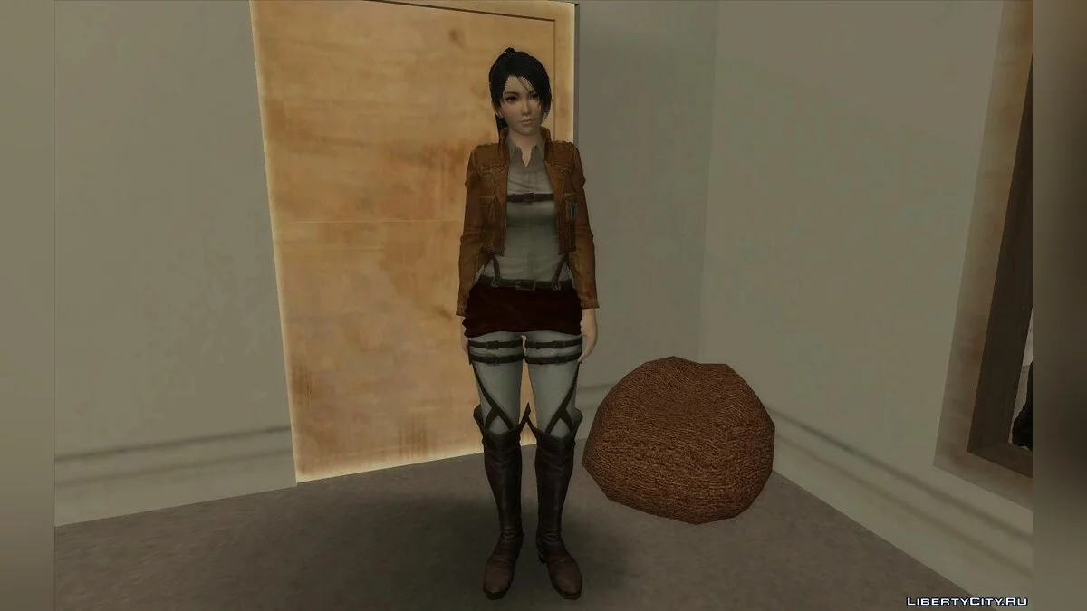 Momiji in Costume from Attack on Titan / GTA San Andreas