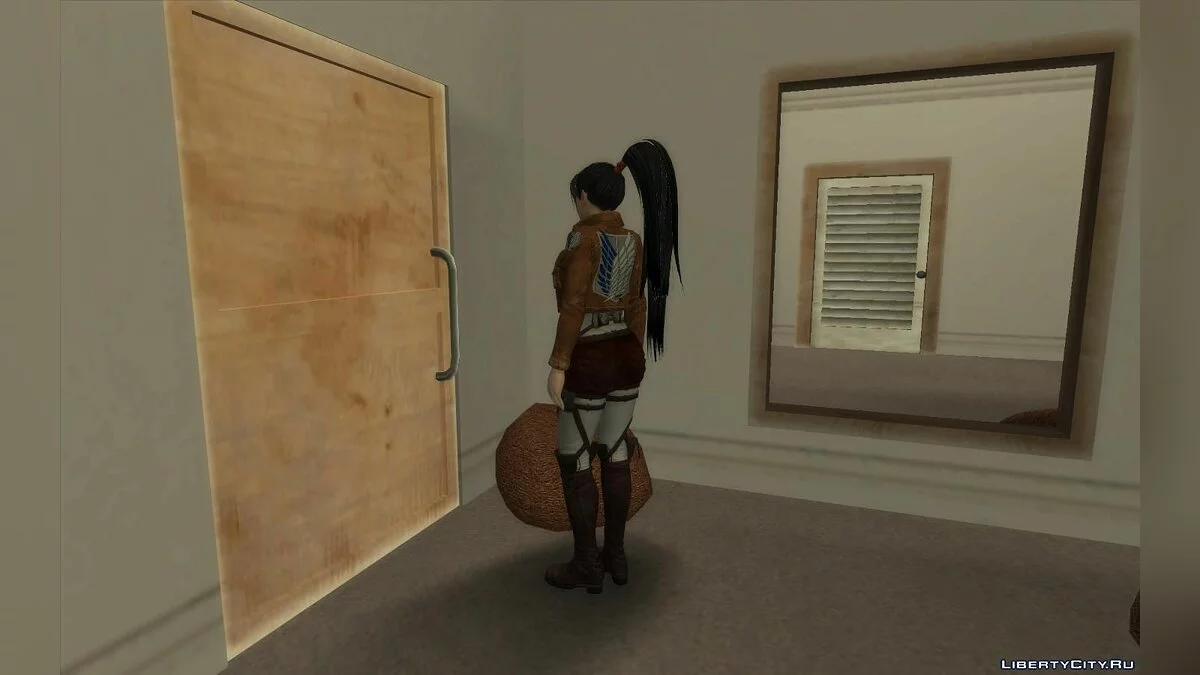 Momiji in Costume from Attack on Titan / GTA San Andreas