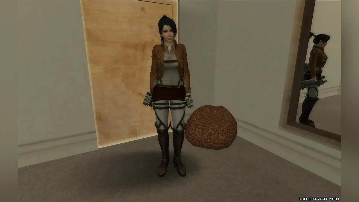 Momiji in Costume from Attack on Titan / GTA San Andreas